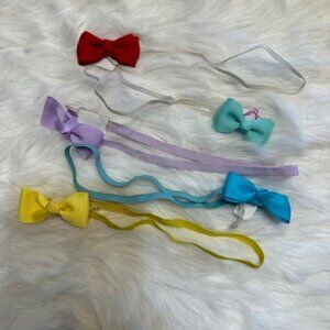 Bundle (5) of 2" Mini Bow on Skinny FOE Headband  HB8269  Handmade NWT Boutique